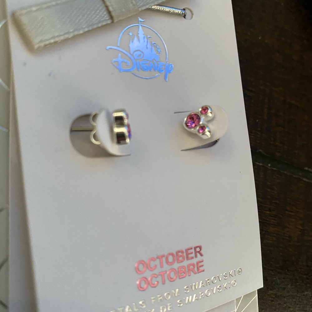 Disney Swarovski crystal earrings October